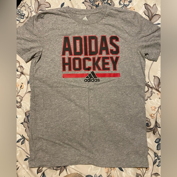 Lot of 2 Adidas Hockey T-shirts - Youth XL - Picture 2 of 4
